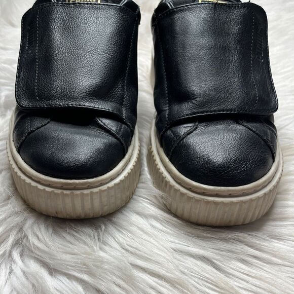 Puma Basket Platform Strap Slide on Sneakers Black Size 7 - Picture 4 of 6